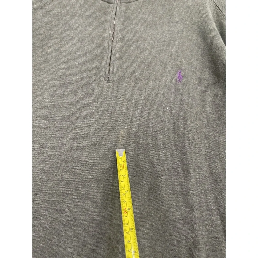 Polo Ralph Lauren Sweater Mens Pullover 1/4 Zip Quarter Green Pony Size 3XL Tall